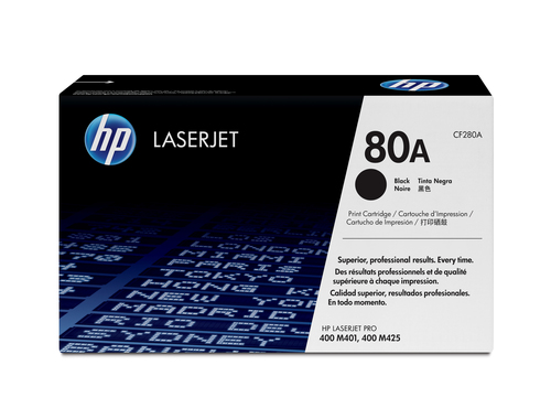 Toner Toner Hp CF280A 80A (ord.min.1.00 unità)