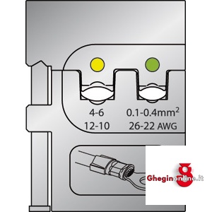 INSERTI PER PINZA 202GCP 202GCS 1 INSERTI x PINZE 202GCP modular crimping pliers Orig. Gedore
