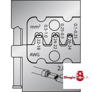 INSERTI PER PINZA 202GCP 202GCS 9 INSERTI x PINZE 202GCP modular crimping pliers Orig. Gedore