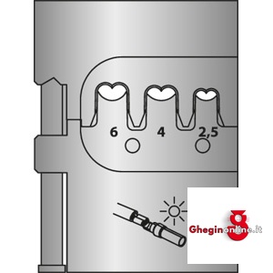 INSERTI PER PINZA 202GCP 202GCS 24 INSERTI x PINZE 202GCP modular crimping pliers Orig. Gedore