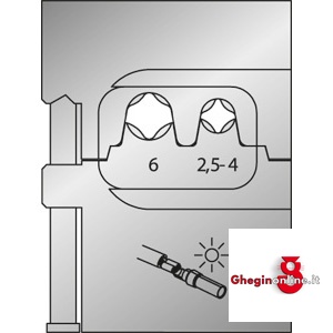 INSERTI PER PINZA 202GCP 202GCS 25 INSERTI x PINZE 202GCP modular crimping pliers Orig. Gedore