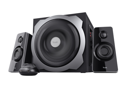 Set altoparlanti pc Set altoparlanti pc Trust 19019 TYTAN 2.1 Speaker Set Black e Grey (ord.min.1.00 unità)