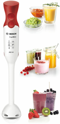 Frullatore immersione Frullatore immersione Bosch ERGOMIXX 450 MSM64010 Bianco e Rosso (ord.min.1.00 unità)
