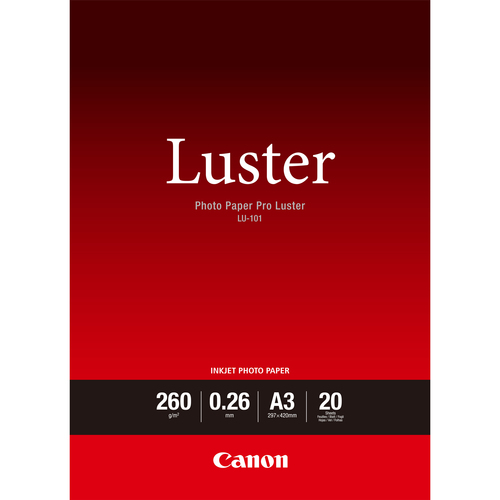 Carta fotografica Carta fotografica Canon 20 60136 02R Pro Luster (ord.min.1.00 unità)