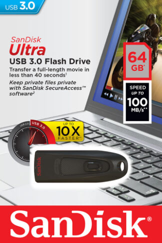 Chiavetta USB Chiavetta Sandisk SDCZ48 064G U46 ULTRA 3.0 Black (ord.min.1.00 unità)