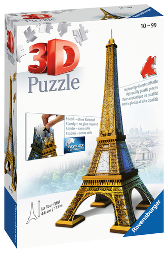 Puzzle Puzzle Ravensburger 12556 3D Tour Eiffel (ord.min.1.00 unità)