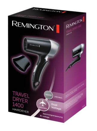 Phon Phon Remington 45342560700 ON THE GO D2400 Black e Silver (ord.min.1.00 unità)