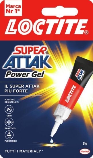 Colla universale Collante Loctite 2947515 SUPER ATTAK Gel Trasparente (ord.min.1.00 unità)