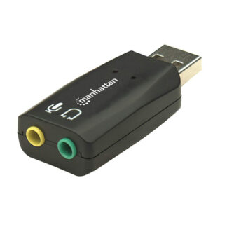 Scheda audio Scheda audio Manhattan 150859 Iusb Dac 879 Black (ord.min.1.00 unità)