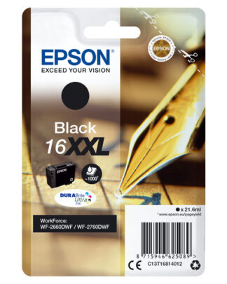 Cartuccia stampante Cartuccia stampante Epson C13T16814020 DURABRITE ULTRA 16 XXL (ord.min.1.00 unità)