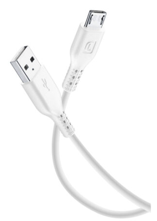 Cavo MicroUSB Cavo MicroUSB Cellular Line USBDATACMICROUSBW White (ord.min.1.00 unità)