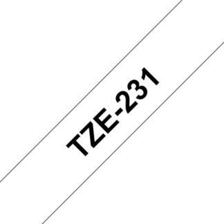 Nastro etichettatrice Brother TZE231 P TOUCH Nero su Bianco Nastro etichettatrice (ord.min.1.00unità)