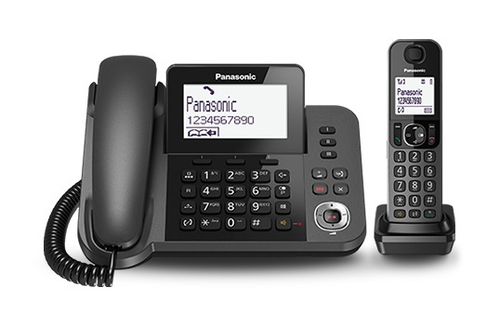 Cordless Cordless Panasonic KX TGF320EXM 2in1 Black (ord.min.1.00 unità)