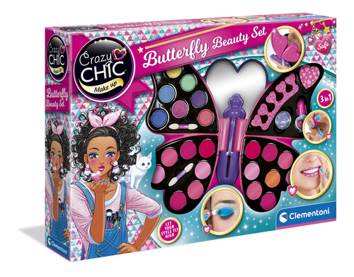 Set trucchi giocattolo Set trucchi giocattolo Clementoni 15994 CRAZY CHIC Butterfly Beauty Se (ord.min.1.00 unità)