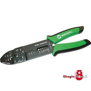 PINZE PER CAPICORDA COMBINATE PER CAPICORDA ISOLATI E FASTON A LAMELLE 205GT PINZExCAPICORDA COMB. crimping pliers for terminals Orig. Marvel