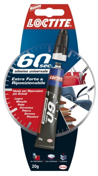 Colla universale Collante Loctite 2021242 60 secondi Trasparente (ord.min.1.00 unità)