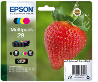 Set cartucce stampante Set cartucce stampante Epson C13T29864020 CLARIA Multipack T29 (ord.min.1.00 unità)