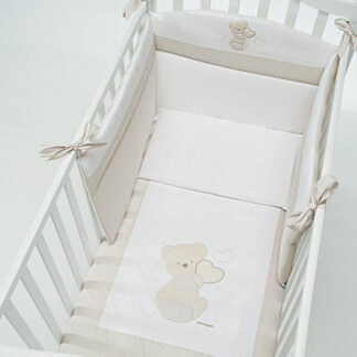 Piumone lettino Piumone lettino Foppapedretti 279174 DOLCECUORE set 3 pz Beige (ord.min.1.00 unità)