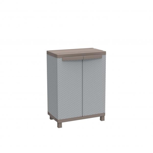 Armadio plastica Armadio plastica Terry 1002815 C RATTAN 680 Grigio e Tortora (ord.min.1.00 unità)