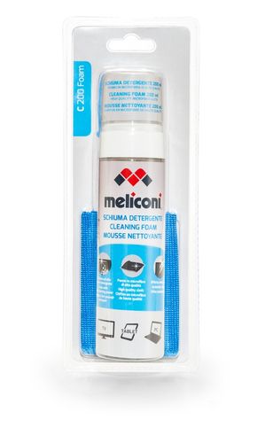 Kit pulizia schermo Kit pulizia schermo Meliconi 621013BA C200 Foam (ord.min.1.00 unità)
