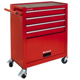 Carrello porta attrezzi Carrello porta attrezzi Einhell 4510170 Tc Tw 100 4 Cassetti Rosso (ord.min.1.00 unità)