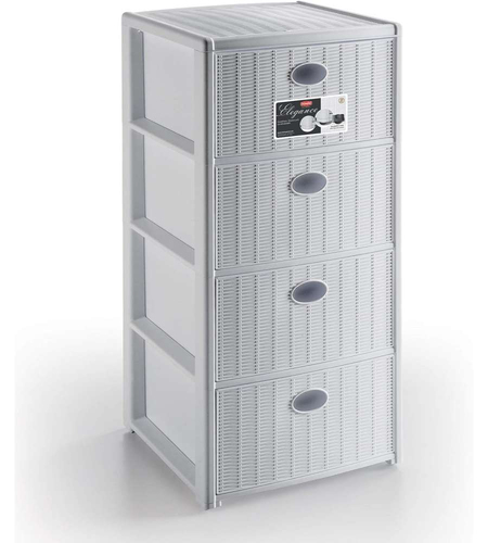 Cassettiera salvaspazio Cassettiera salvaspazio Stefanplast 30400 ELEGANCE 4C Bianco (ord.min.1.00 unità)