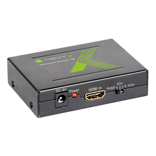 Convertitore audio Convertitore audio Techly IDATA HDMI EA Estrattore Audio Hdmi Black (ord.min.1.00 unità)