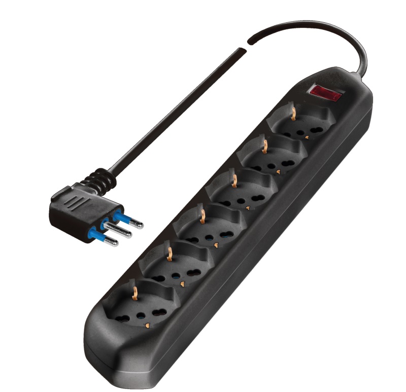 Multipresa tavolo Multipresa tavolo Poly Pool PP2516 2 10/16A Nero (ord.min.1.00 unità)
