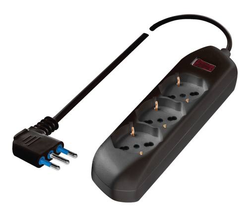 Multipresa tavolo Multipresa tavolo Poly Pool PP2513 2 10/16A Nero (ord.min.1.00 unità)