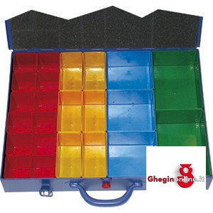 VALIGETTE PORTAMINUTERIE IN LAMIERA 2079LA VALIGIE PORTAMINUTERIE storage cases Prod. SCU