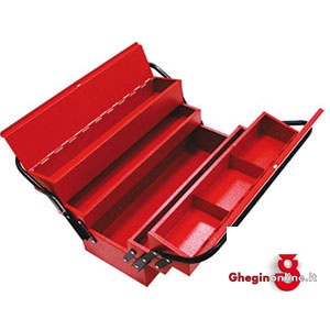 CASSETTE PORTAUTENSILI IN LAMIERA 5 SCOMPARTI 2081C CASSETTE PORTAUT. 5SC. tool-boxes Orig. Gedore red