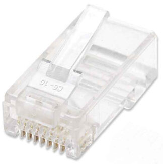 Terminale di rete Manhattan 502399 Plug modulari Cat5e 100 Pz Clear Terminale di rete (ord.min.1.00unità)