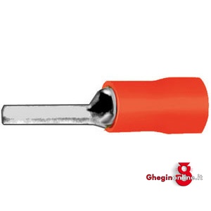 TERMINALI ISOLATI (CF.100PZ.) TIPO A PUNTALE ROSSO PER CAVI DA MMQ 0,25-1,5 208G 1.8 TERMINALI (cf.100pz) insulated terminals Prod. SCU