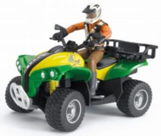 Modellino moto Bruder 63000 Quad con pilota Verde e Giallo Modellino moto (ord.min.1.00unità)