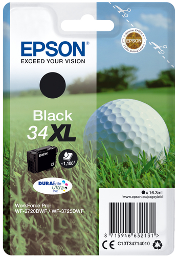 Cartuccia stampante Cartuccia stampante Epson C13T34714020 DURABRITE ULTRA 34 XL (ord.min.1.00 unità)