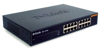 Switch di rete D Link DES 1016D SMB Unmanaged Black Switch di rete (ord.min.1.00unità)