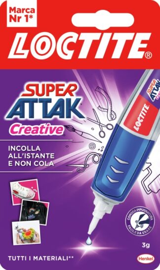 Colla universale Collante Loctite 2954983 SUPER ATTAK Creative Trasparente (ord.min.1.00 unità)