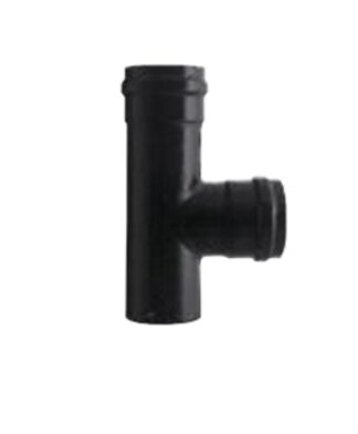 Tubo T canna fumaria Tubo T canna fumaria Save Fumisteria PN805F PELLET LINE FF Nero opaco (ord.min.1.00 unità)