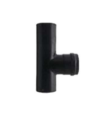 Tubo T canna fumaria Tubo T canna fumaria Save Fumisteria PN805M PELLET LINE MF Nero opaco (ord.min.1.00 unità)