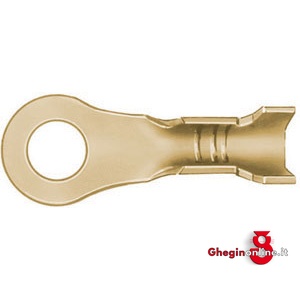 TERMINALI NON ISOLATI (CF.100PZ) TIPO AD ANELLO PER CAVI DA MMQ 0,5-1 209A 5.1 TERM.NON IS.(cf.100pz) unisulated terminals Prod. SCU