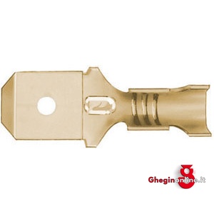 TERMINALI NON ISOLATI (CF.100PZ) TIPO LAMELLARE MASCHIO PER CAVI DA MMQ 0,5-1 209M 6.3 TERM.NON IS.(cf.100pz) unisulated terminals Prod. SCU