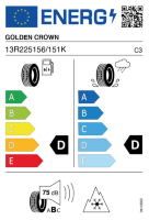 Pneumatici Furgone o Autocarro GOLDEN CROWN EZ177 13 R22.5 156/151K - immagine 3