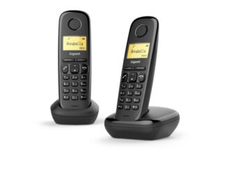 Cordless Cordless Gigaset L36852 H2802 K101 A SERIES A170 Duo Black (ord.min.1.00 unità)