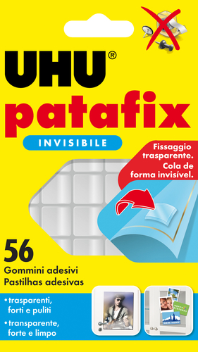 Set gommini adesivi Set gommini adesivi Uhu Bostik 34992 PATAFIX riposizionabili Trasparen (ord.min.1.00 unità)
