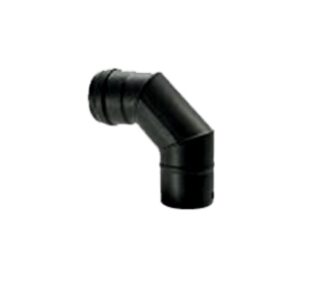 Curva canna fumaria Curva canna fumaria Save Fumisteria PN803 PELLET LINE A 90 Nero opaco (ord.min.1.00 unità)