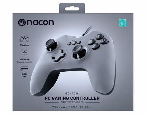 Gamepad Gamepad Nacon PCGC 100 GREY PC GAME Wired Black e Gray (ord.min.1.00 unità)