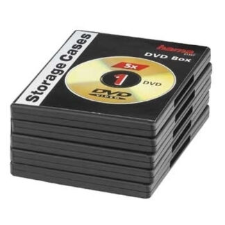 Set custodie CD e DVD Set custodie CD e DVD Hama 00051297 5 pz Black (ord.min.1.00 unità)