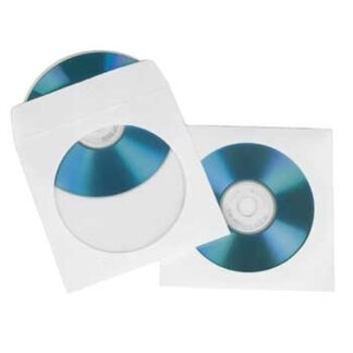 Buste proteggi CD e DVD Buste proteggi CD e DVD Hama 00451179 Bianco (ord.min.1.00 unità)