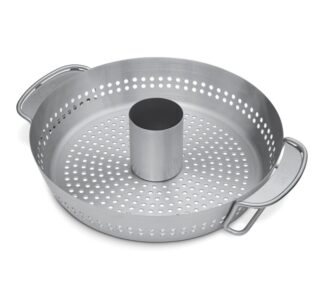 Griglia barbecue Griglia barbecue Weber 8838 supporto cottura pollame Cromo lucido (ord.min.1.00 unità)