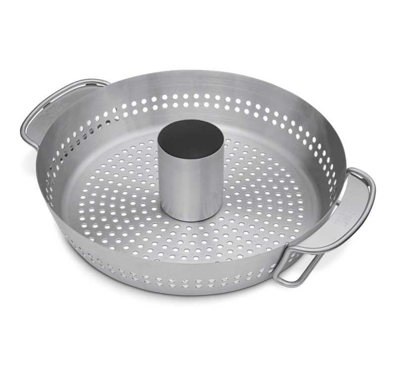 Griglia barbecue Griglia barbecue Weber 8838 supporto cottura pollame Cromo lucido (ord.min.1.00 unità)